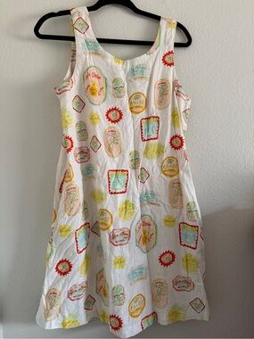 Cynthia Rowley Dress Shift Mini Linen Italian Summer Tropical Resort Beach
